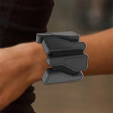 Weighted Silicone Wrist Bands Adjustable for Exercise Fitness & Strength Black