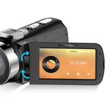 64MP 4K Video Camera with 28X Digital Zoom Night Vision Touchscreen Camera for Vlogging Live Streaming