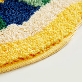 Non-Slip Faux Cashmere Floor Mat Washable Rug for Living Room Bedroom Style 2