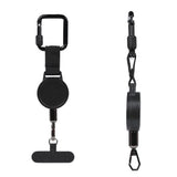 2Pcs Retractable Anti-Theft Phone Tether Wrist Strap 60cm Locking Clip for Travel Hiking Outdoor Activities