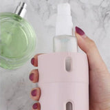Travel Cosmetic Dispenser Set 4 in 1 Refillable Bottles Pink