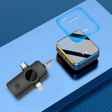 Lapel Mic for Type-C iPhone and 3.5mm Devices – Wireless Clip-On Mic Style 1