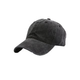 Casual Baseball Cap Adjustable Classic Sport Cap Solid Golf Dad Hat Black