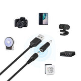 USB to DC 5V Cable 5.5x2.1mm with 11 Connectors