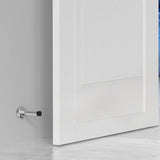 4 PCS No Drilling Door Stops Easy Installation with Strong Adhesive Tapes for Bottom Silver