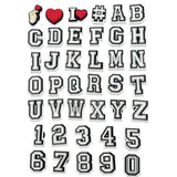 80 Piece Letter Number Heart Charms for Clog Shoes