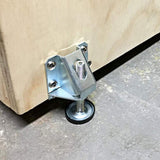 4Pcs Heavy Duty Leg Leveler for Furniture Adjustable Leveling Feet for Cabinet Table Silver
