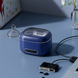 Upgraded Retainer Cleaner Machine for Braces Aligner Toothbrush Jewelry Blue