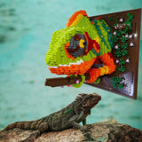 3D Animal Wall Art Building Blocks Creative DIY Home Decor for Kids Room Style 1