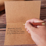 20 Sets Blank Cards with Self Seal Envelopes for Greetings Brown