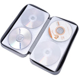96-Disc CD Case Portable CD DVD Storage Holder with Zipper Disc Carrying Organizer Black