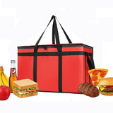 Insulated Food Delivery Bags for Pizza Grocery Shopping and Catering Red
