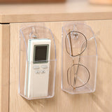3 PCS TV Remote Control Holder Wall Mount Clear Acrylic Organizer Stand Box Storage