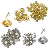 150 PCS Butterfly Clutch Tie Tacks Pin Back Replacement with Storage Box