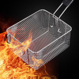 Deep Fryer Basket Stainless Steel with Removable Handle Hanging Design Style 1