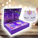 32Pcs Set Jewellery Countdown Calendar Unicorn Christmas Advent Calendar for Girls Style 2
