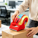 3 Pcs Tape Dispensers Handheld with 3 Rolls for Packing Box Sealing