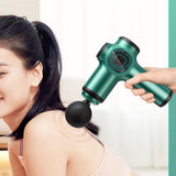 Deep Tissue Percussion Massager 8-Heads Muscle Vibration Relaxing Tool Green