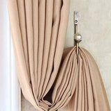 2Pcs U Shape Home Harmony Decorative Curtain Holdbacks with Screws Gold