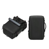 Large Travel Backpack Water Resistant Laptop Backpack Camping Rucksack With Separate Shoe Pocket Black
