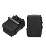 Large Travel Backpack Water Resistant Laptop Backpack Camping Rucksack With Separate Shoe Pocket Black