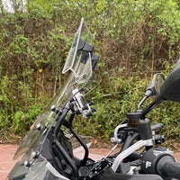Universal Adjustable Motorcycle Windshield Extension – Clip-On Windscreen Deflector