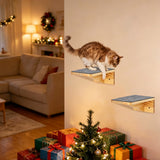 Cat Wall Furniture Steps For Wall Or Fence Mounted Cat Climbing Tower