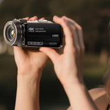 4K Video Camera Camcorder with 18X Digital Zoom and 32GB Memory Card