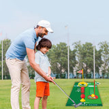 Golf Toy Set Retractable Golf Clubs with Scorecard and Storage Bag Outdoor Yard Games