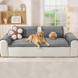 Sofa Armrest CoverWashable Couch Cover for Dogs Thick Pet Friendly Sofa Covers Dark Gray