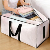 2PCS 83L Heavy Duty Moving Bags Strong Zipper Wrap Around Handles for Home School