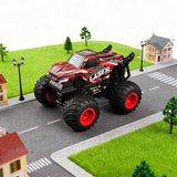 RC Dinosaur Monster Truck 1:20 Scale Toy with Lights and Music Red