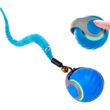 3-Tail Automatic Rolling Cat Toy Ball – Interactive Indoor Toy for Cats Blue