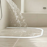 200cm Shower Threshold Water Dam Guard Collapsible Silicone Barrier for Walk-in Showers