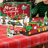 Advent Calendar Christmas Train Building Block Set – Holiday Countdown Toy