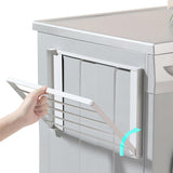 Shelves for Washing Machine and Dryer Mounted Storage Rack for Small Homes Bathroom White
