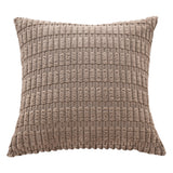 2Pcs Set Throw Pillow Covers Neutral Decorative Pillowcase for Couch Bed Sofa Light Brown