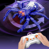 360 Rotating RC Wall Climbing Spider Toy Remote Control Blue