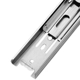 2 Pcs 3-Section Drawer Slides Stainless Steel Full Extension