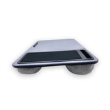 Laptop Lap Desk for Adults – Portable Laptop Desk with Mouse Pad and Phone Holder Gray