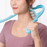 6-Roller Hand Neck Shoulder Massager Handheld Massager Blue