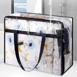 3 PCS Thick Clear Storage Bags with Zipper for Clothes & Bedding