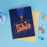 3D Fathers Day Pop Up Card with Insert for Dad Daddy Style 1