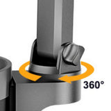 2 in 1 Cup Holder Phone Mount with Long Arm 360 Degree Rotation