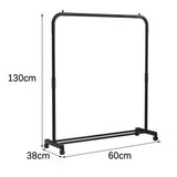 Rolling Clothes Garment Rack with Storage Shelf Clothes Hanging Organizer with Wheels
