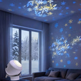 Rechargeable USB Rotating Christmas LED Projection Light Style 2