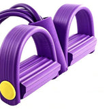 6-Tube Foot Pedal Resistance Band – Ankle Puller Exercise Tension Rope for Fitness Training