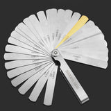 32 Blade Feeler Gauge Dual Marked MM/Inch Thickness Gap Metric Filler Measuring Tool