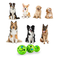 Wobble Giggle Dog Ball Pet Dog Interactive Toy Ball Squeaky Dog Toys Ball