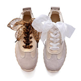 6 Pairs Shoe Laces Fashion Soft Satin Ribbon Shoelaces for Sneakers Boots